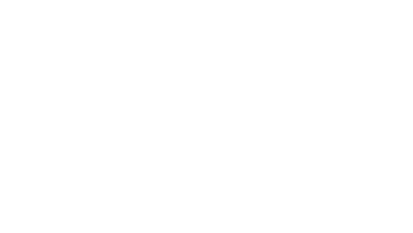 White Curative Printing script logo