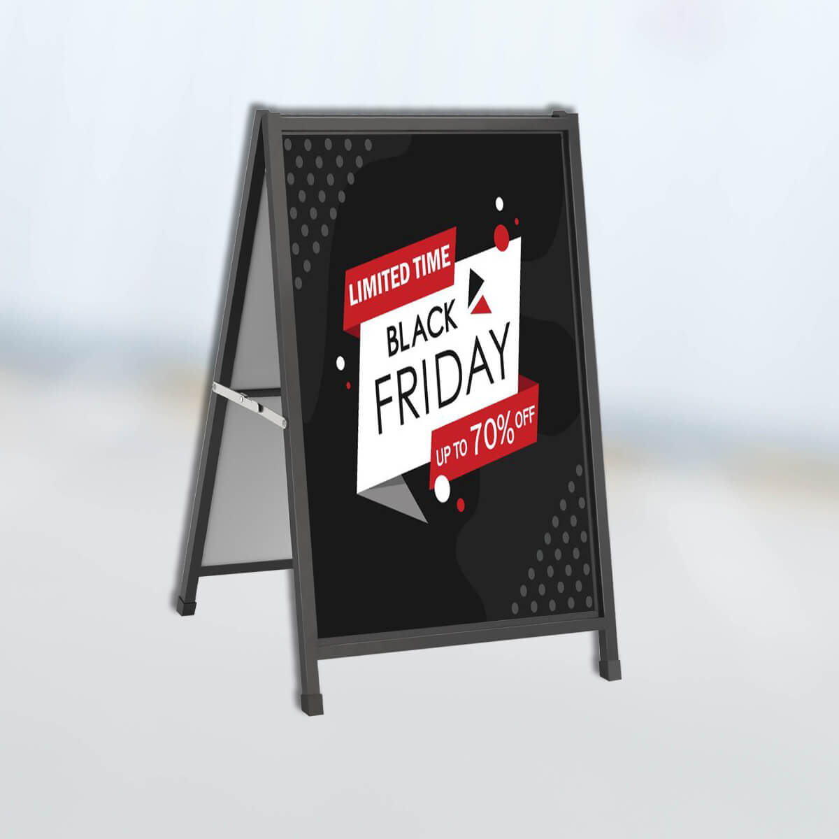 Black Friday design A-Frame signs and banners print by Curative Printing