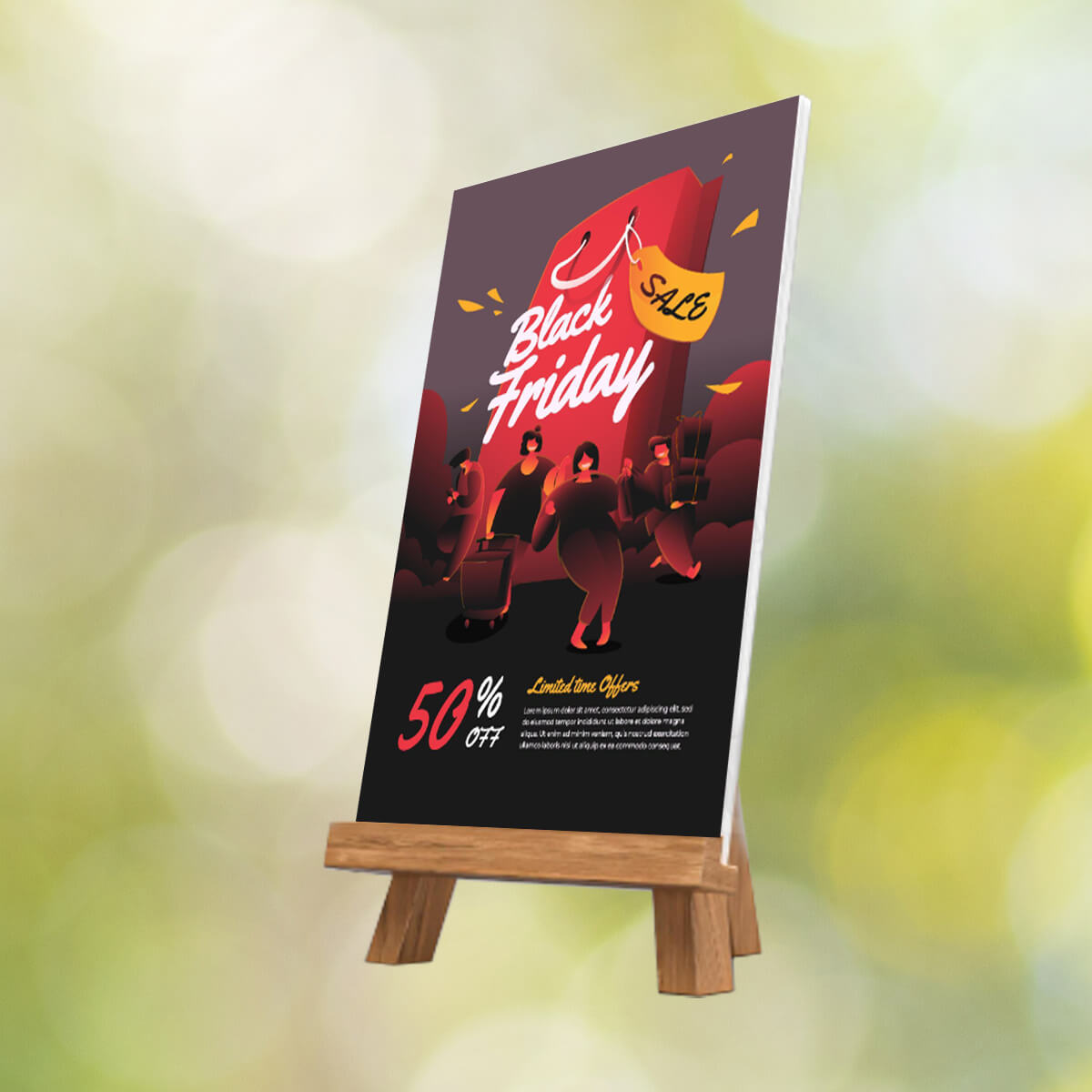 Black friday foamcore sign and banners Curative Printing