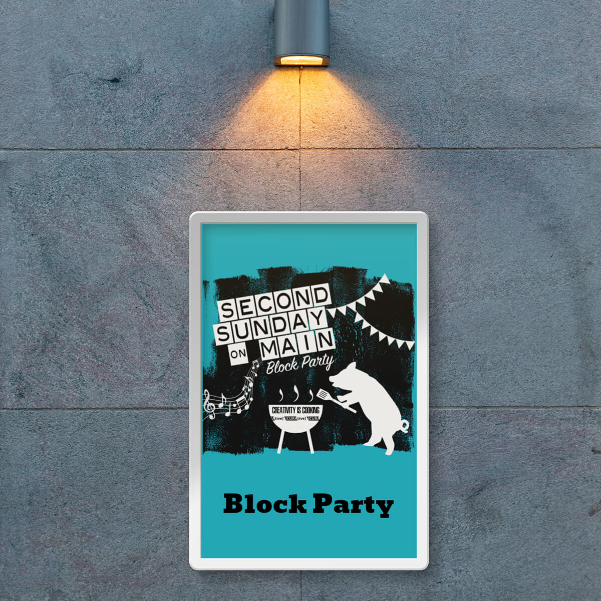 block party pvc signs and banners by Curative Printing