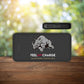 Large black power bank charger promotional technology by curative printing