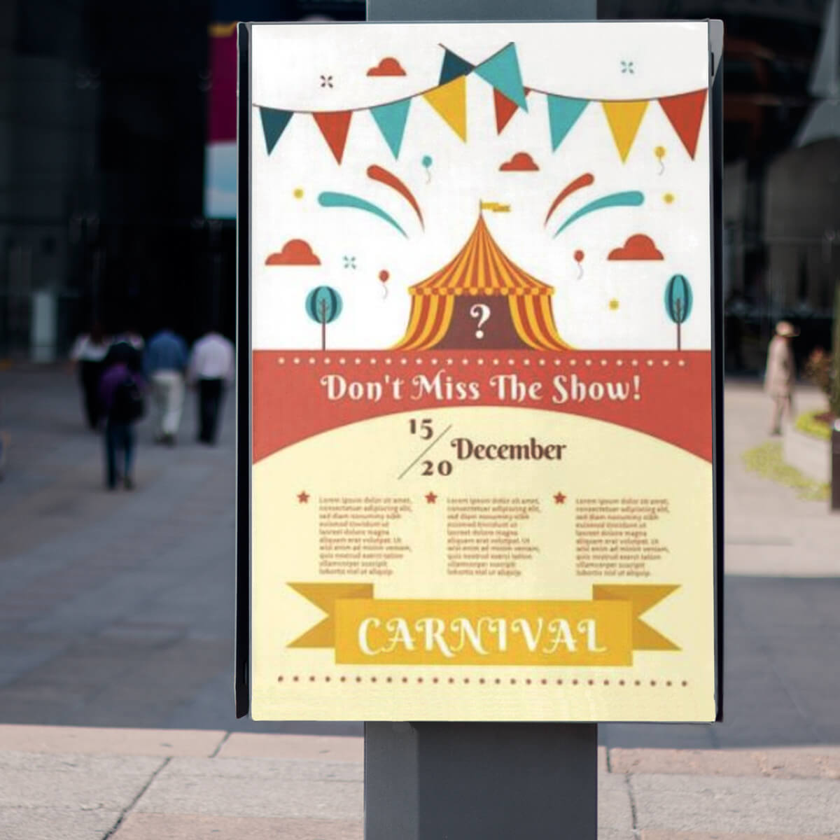 Outdoor carnival pvc signs and banners by Curative Printing