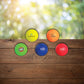 Colorful company logo'd golf ball custom promotional golf by curative printing