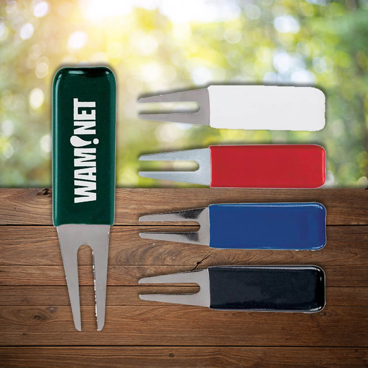 Color options for simple divot golf tools custom promotional golf by curative printing