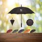 Auto Open umbrellas displayed in subdued colors by Curative Printing