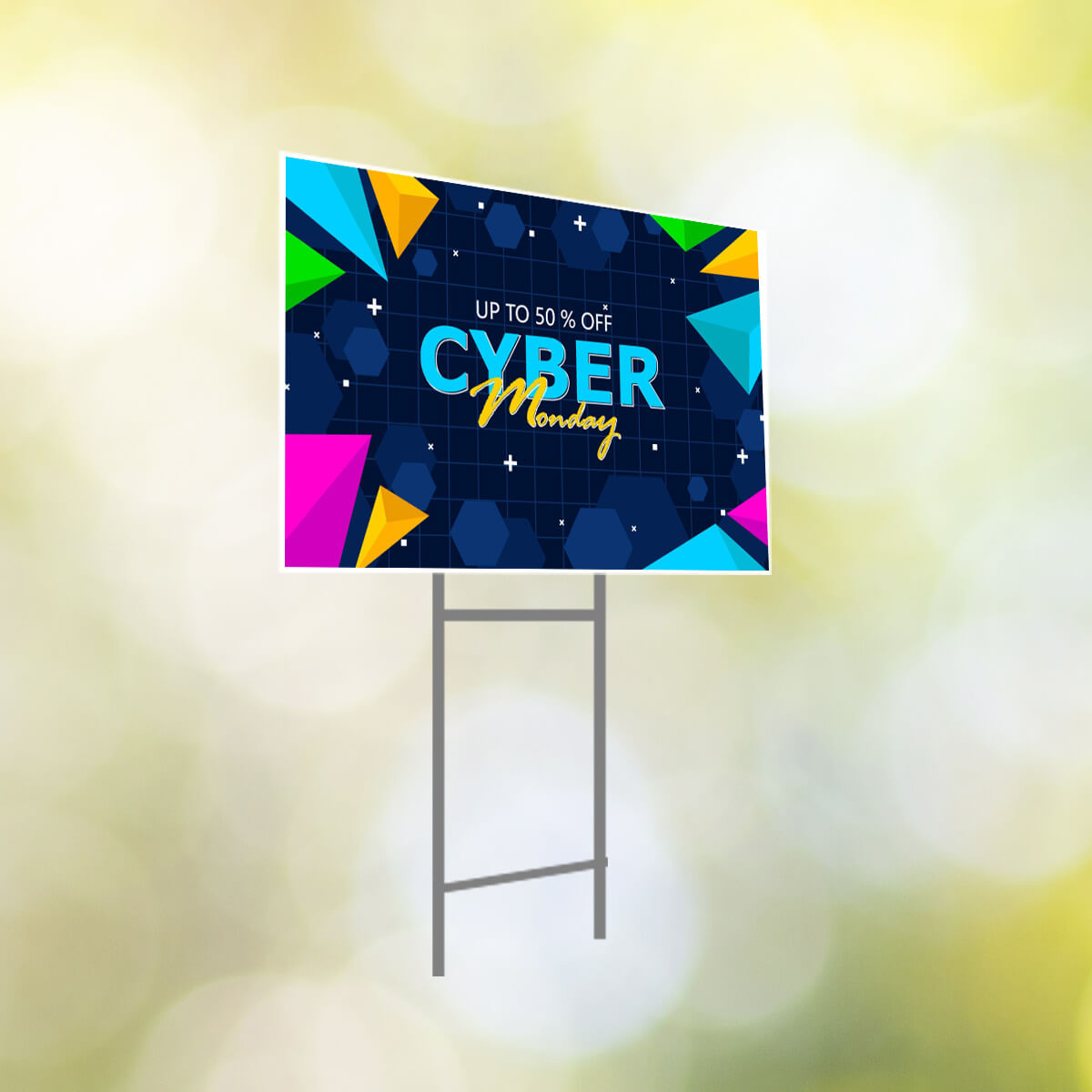 Cyber monday sample coroplast signs and banners Curative Printing