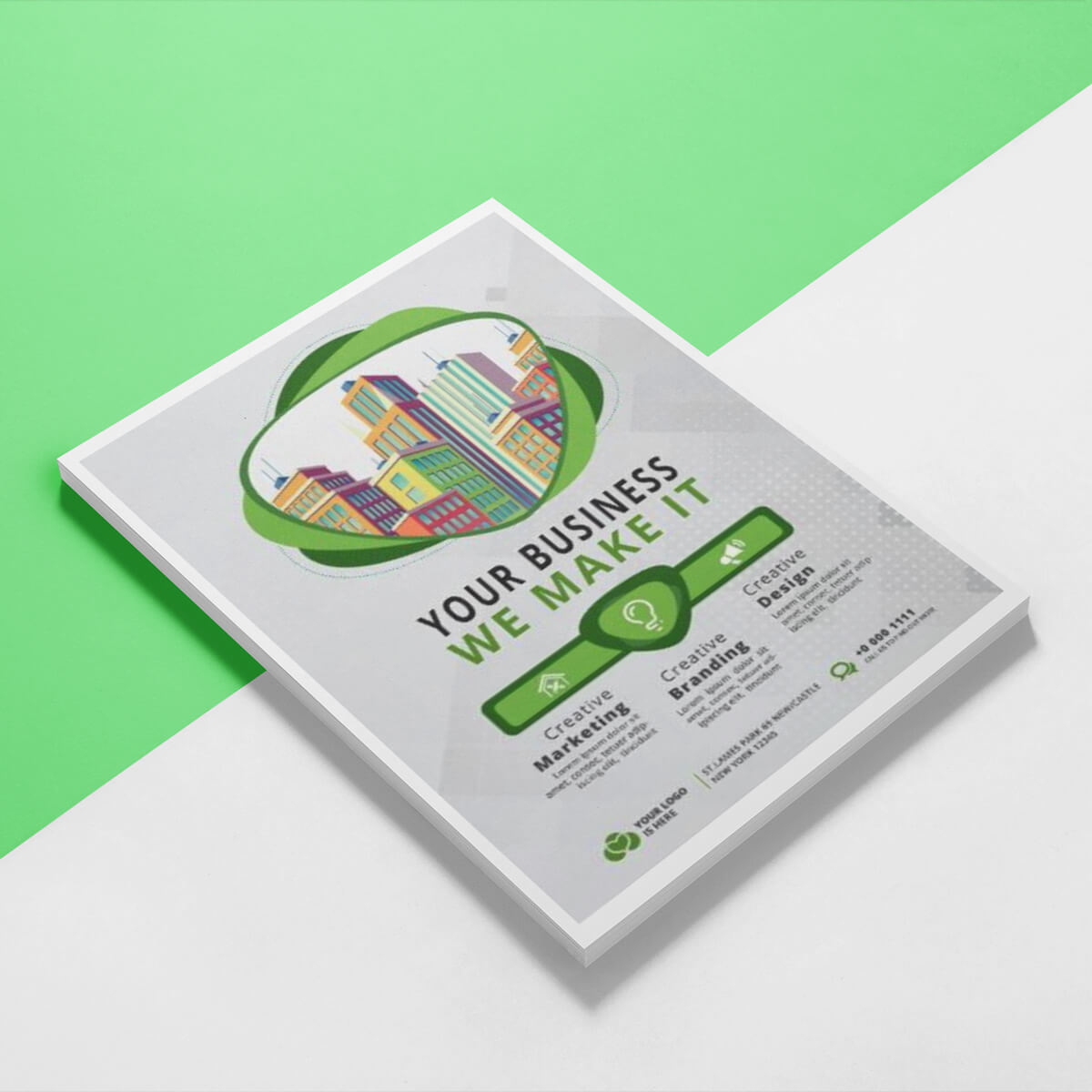 Environment color copies printed by curative printing marketing