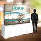 Flight tabletop velcro pop up display exhibit trade show by Curative Printing