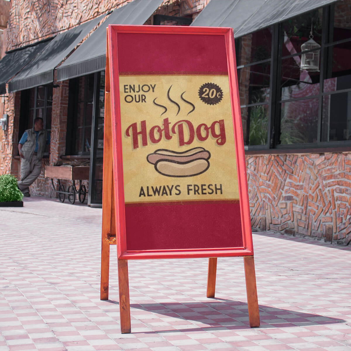 Food design A-Frame signs and banners print by Curative Printing