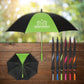 Black with a colored panel logo imprint custom golf umbrellas promotional golf by curative printing