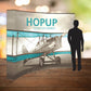 Hopup velcro pop up display exhibit trade show by Curative Printing