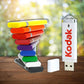 Colorful stack of company logo'd USB flash drive promotional technology by curative printing