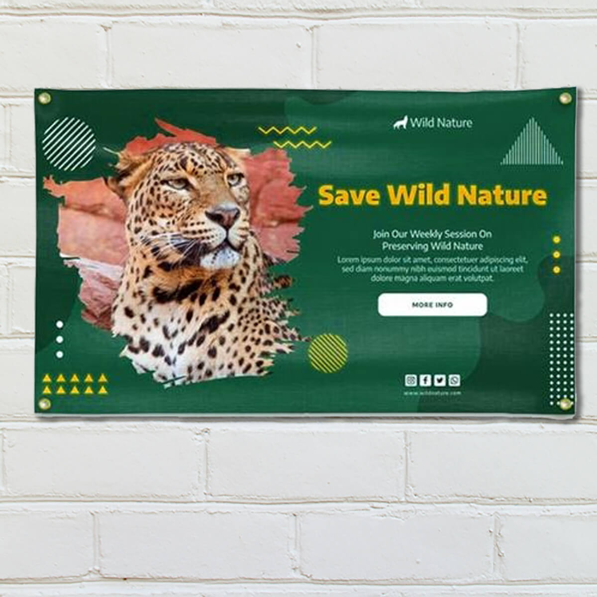 Nature design vinyl banner and signs print by Curative Printing