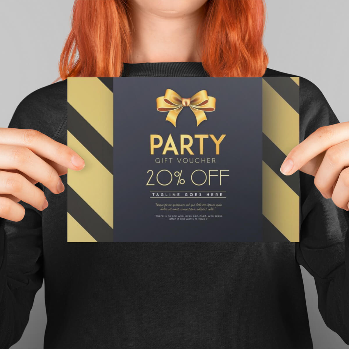 party design mailer postcard paper print by Curative Printing