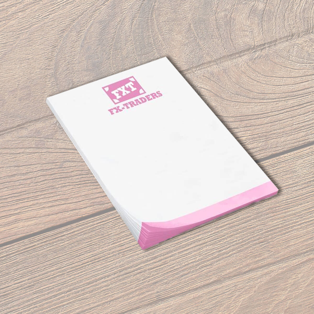 Pink design post-it notes paper print by Curative Printing