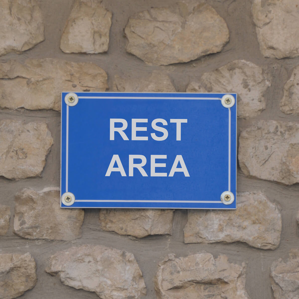 Rest Area design Aluminum signs and banners print by Curative Printing
