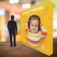 Sound yellow velcro pop up display exhibit trade show by Curative Printing