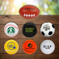 Football, baseball, hockey, soccer, tennis, basketball, golf: Variety of sports related stress balls promotional wellness & safety by curative printing
