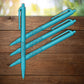 Turquoise click with black imprint custom plastic pens promotional writing implements by curative printing