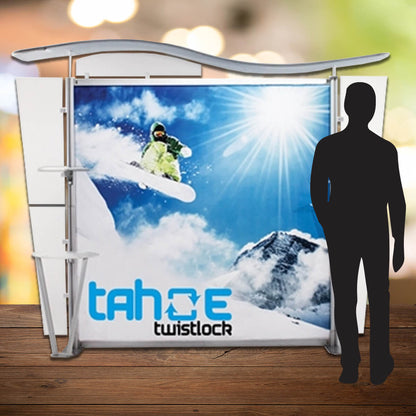 Tahoe twistlock large rigid display exhibit trade show display by Curative Printing